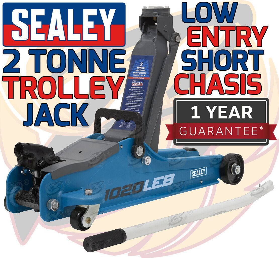 SEALEY 2 TONNE LOW PROFILE TROLLEY JACK ( BLUE )