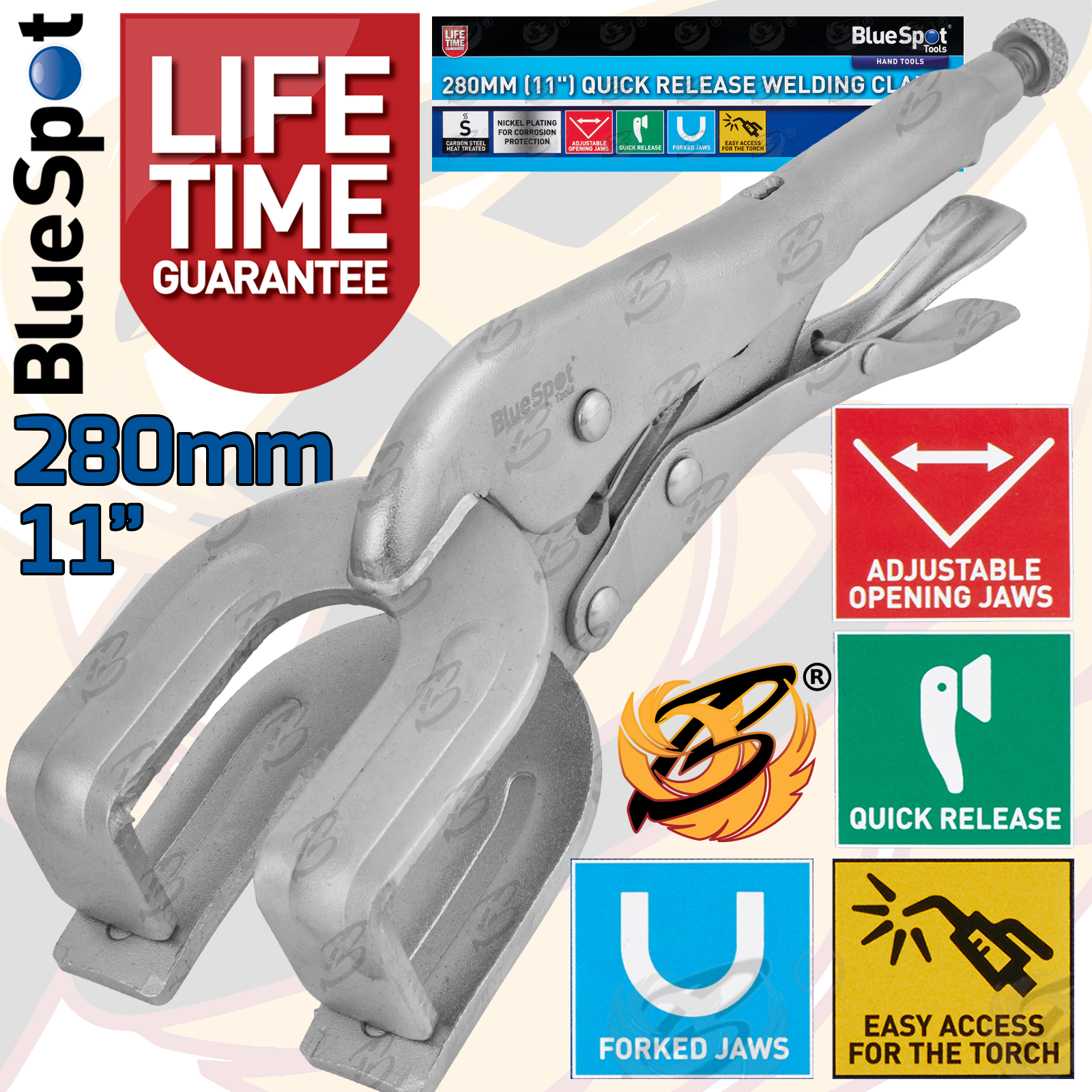 BlueSpot 280mm Quick Release Welding Clamp ( 06540 )