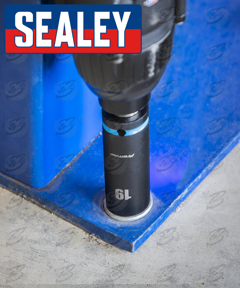 SEALEY 16PCS 1/2" DRIVE 6 POINT DEEP IMPACT SOCKETS 10MM - 32MM