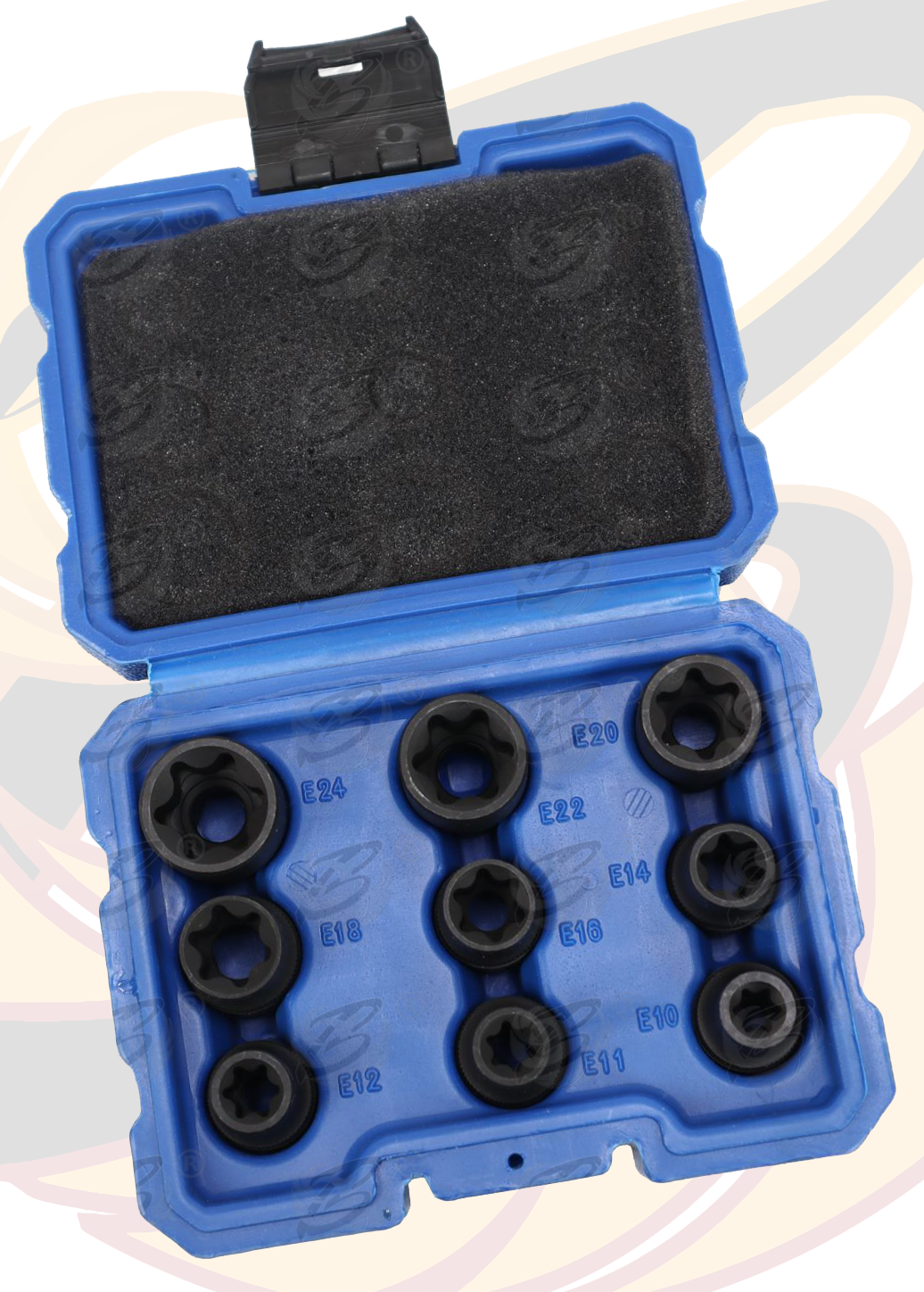 US Pro 9 Piece 1/2" Drive Impact E - Torx Sockets E10 - E24 7522