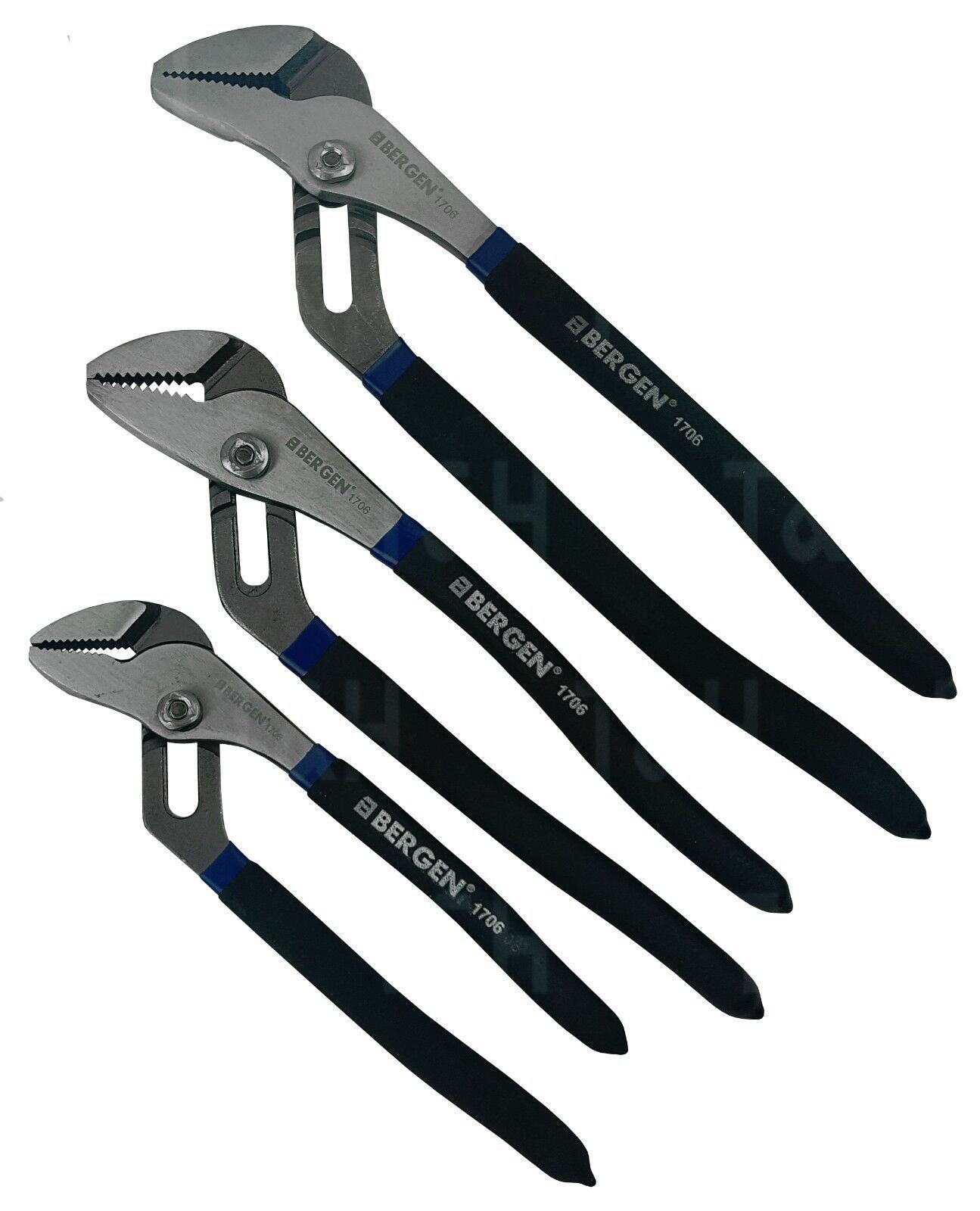 US Pro 3 Piece Water Pump Pliers 8" - 10" - 12" 1830