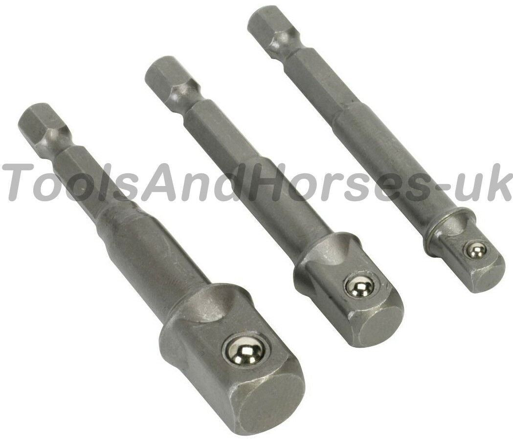 BLUESPOT 3PCS DRILL SOCKET ADAPTER