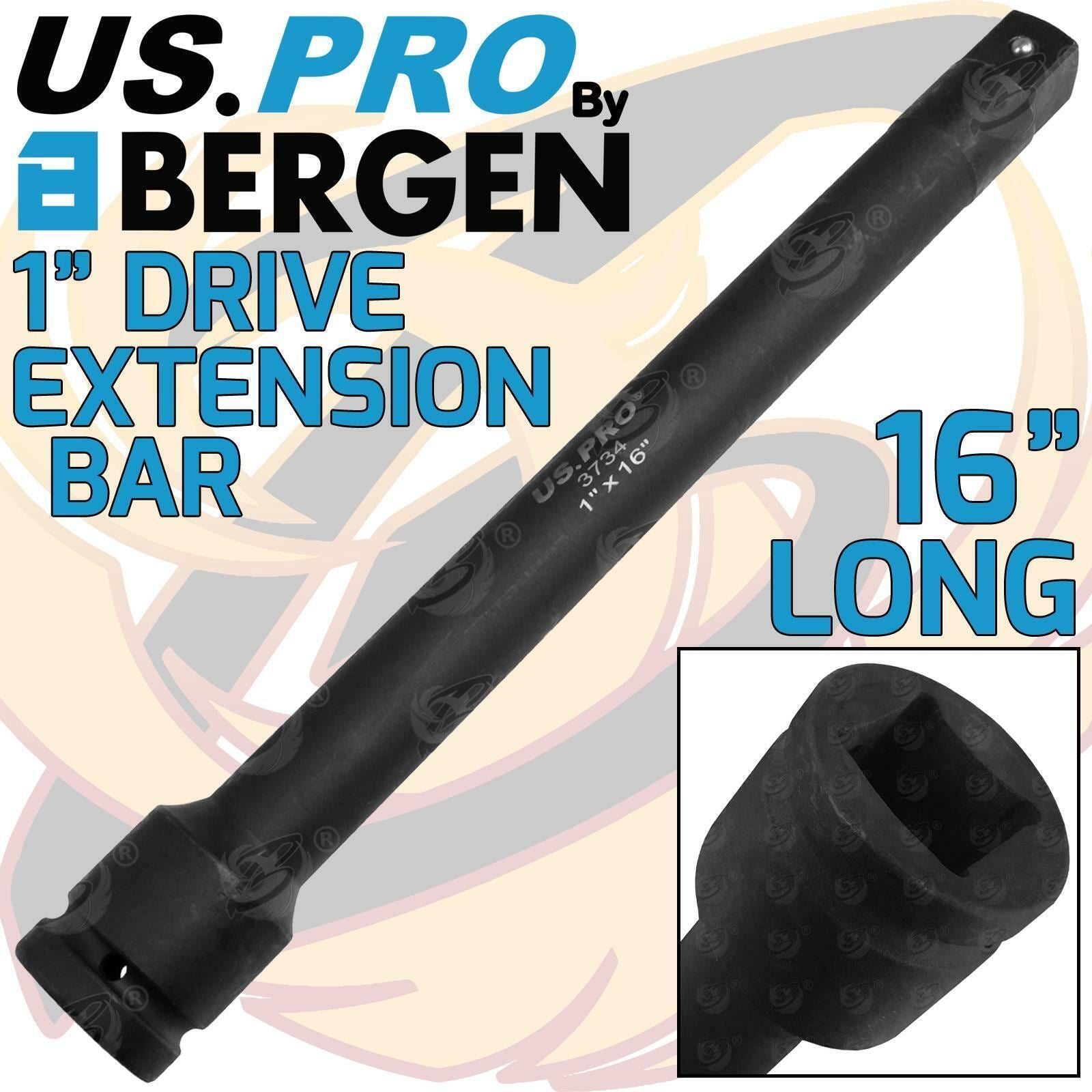 US PRO 1" DRIVE 16" LONG IMPACT EXTENSION BAR