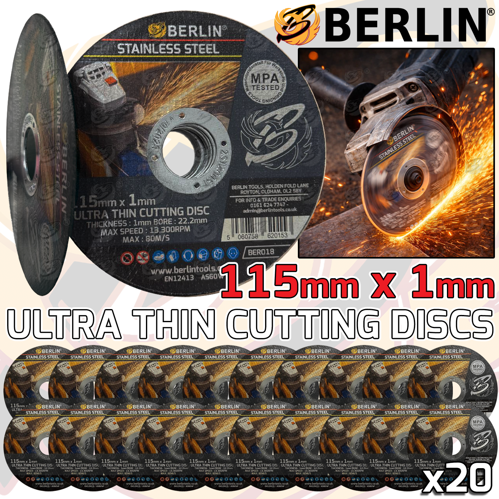 Berlin Tools 1mm Cutting Discs