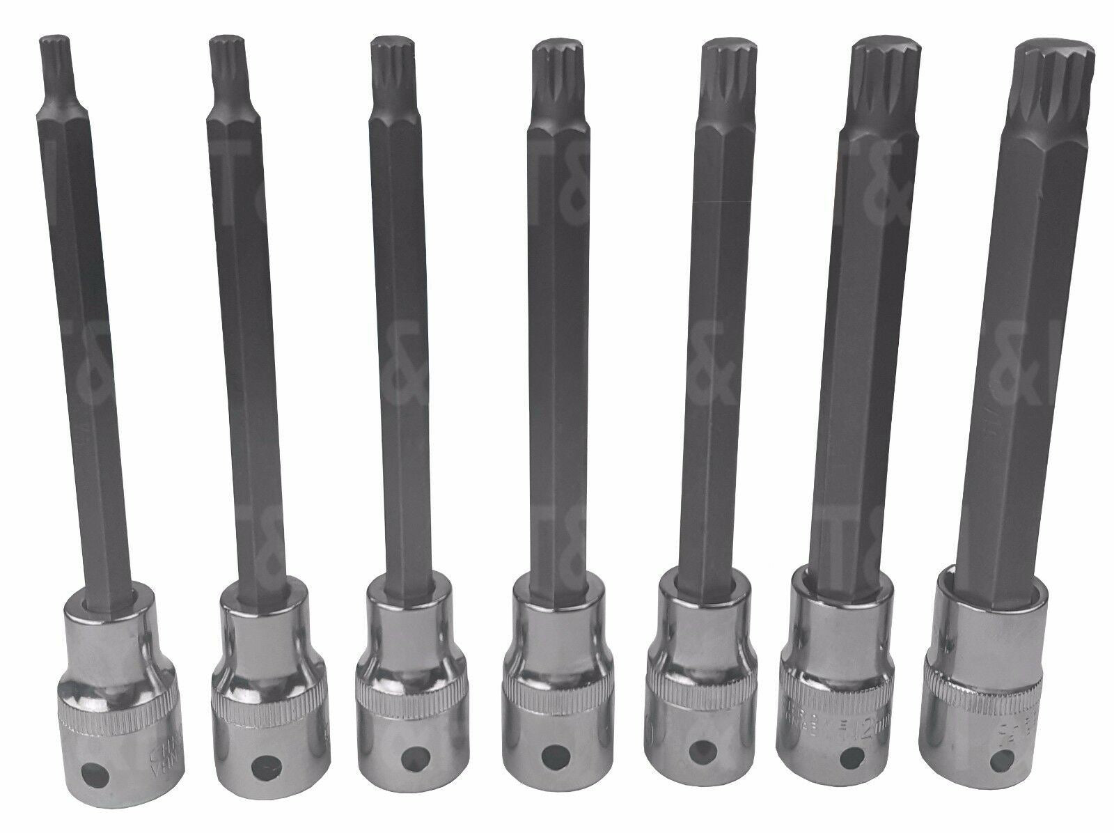 US PRO 26PCS 1/2" DRIVE SPLINE BIT SOCKETS M5 - M16
