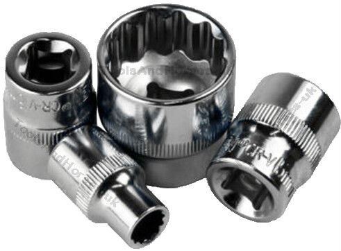 US Pro 17 Piece 1/2" Drive 12 Point Shallow Sockets 10mm - 30mm 1395