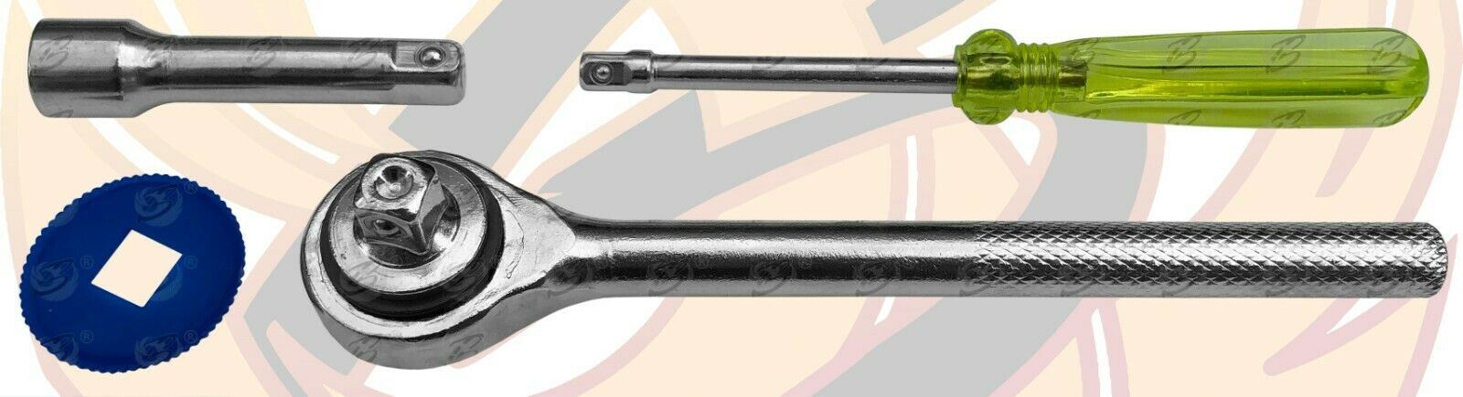 BLUESPOT 40PCS 1/4" & 3/8" DRIVE 6 POINT SOCKET SET