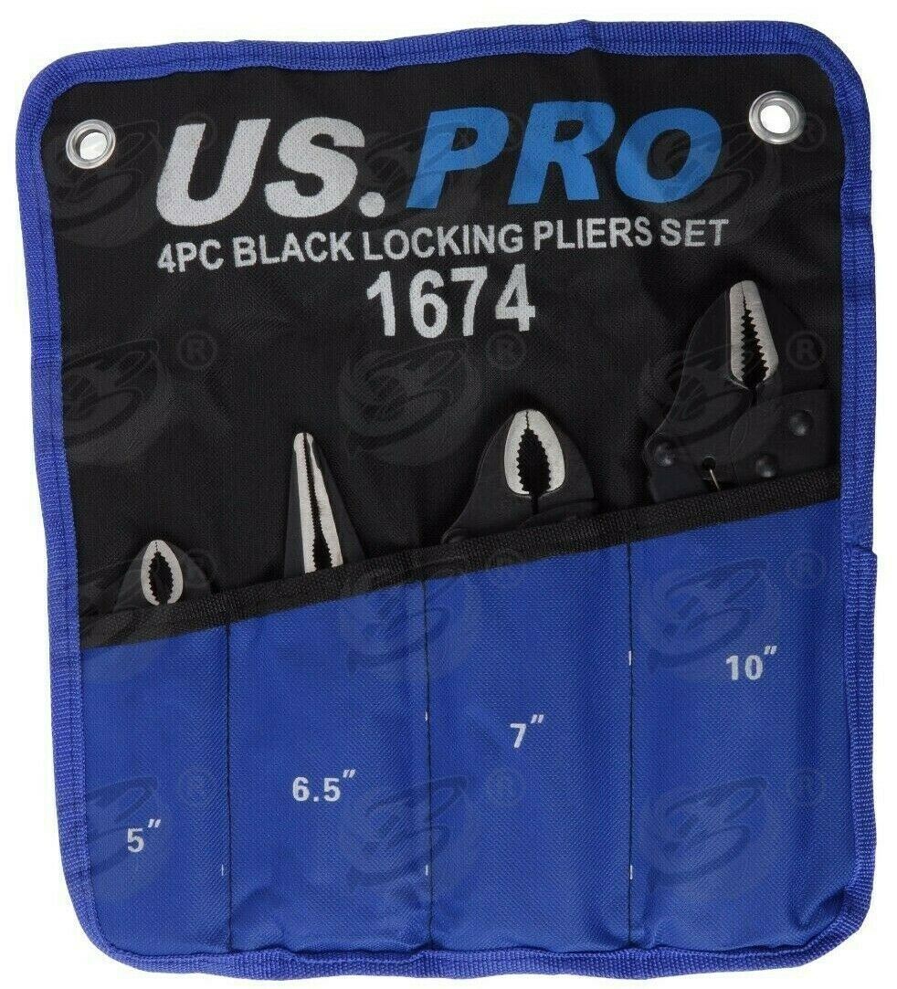 US PRO 4PCS LOCKING PLIERS