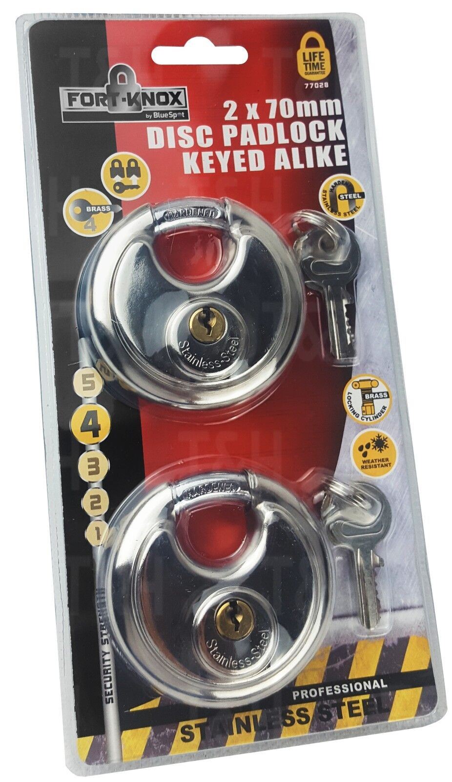 BLUESPOT 2 x 70MM PADLOCKS