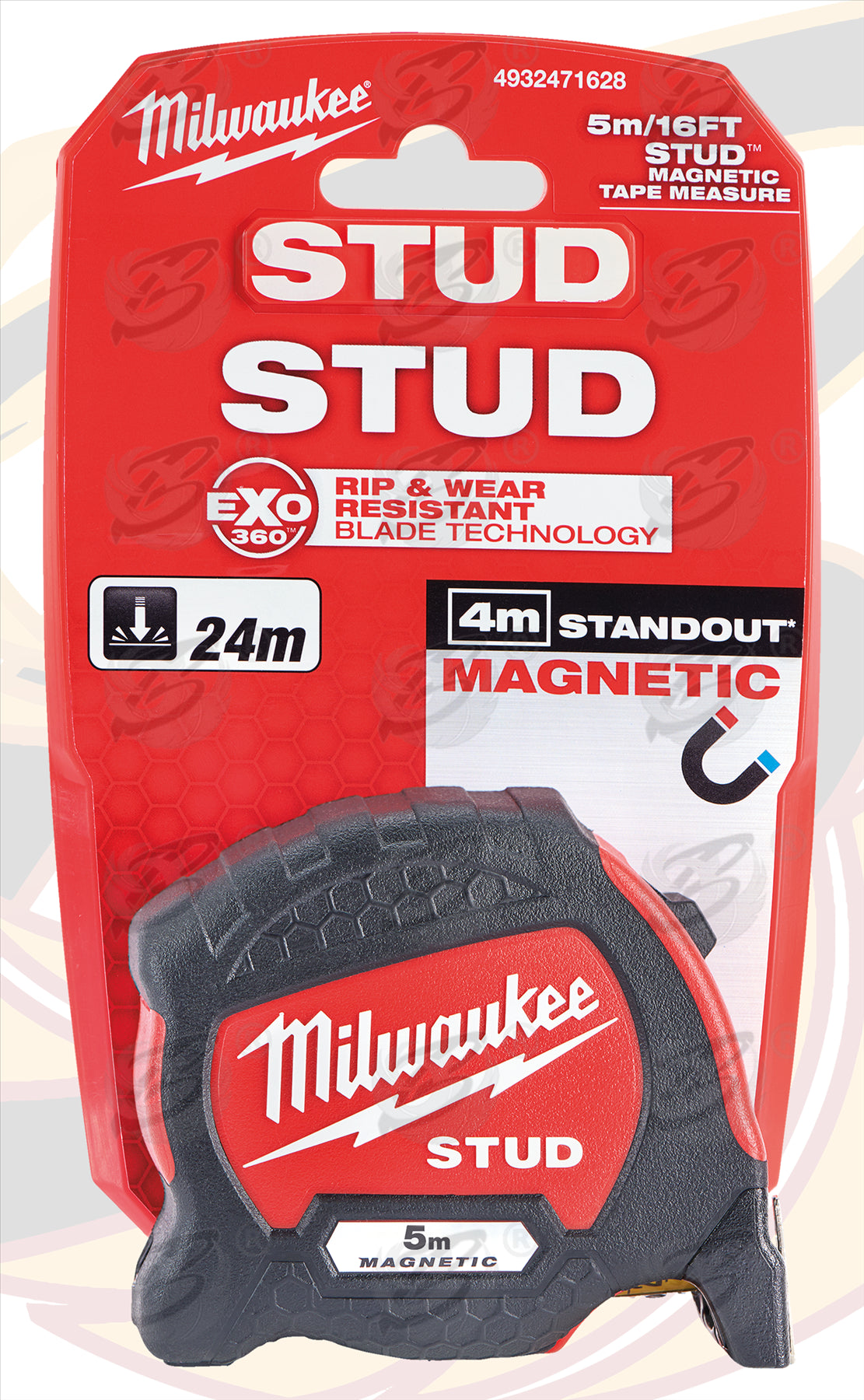 MILWAUKEE 5M MAGENTIC TIP STUD GEN2 NYON BLADE TAPE MEASURE