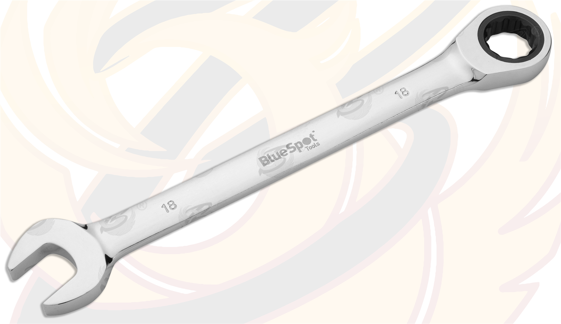 BlueSpot 18mm 72 Tooth Ratchet Spanner ( Single ) 05126