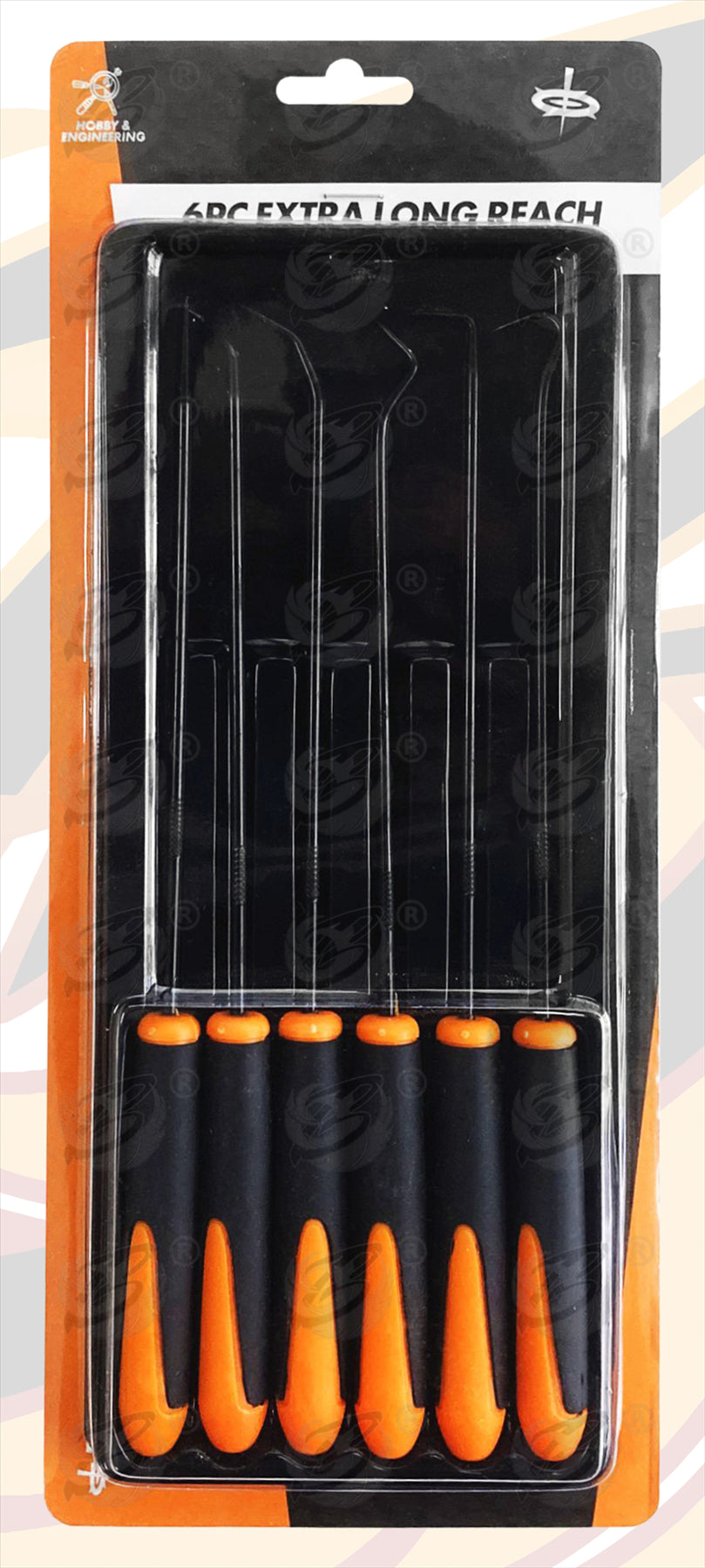 TOOLZONE 6PCS LONG REACH HOOK & PICK SET