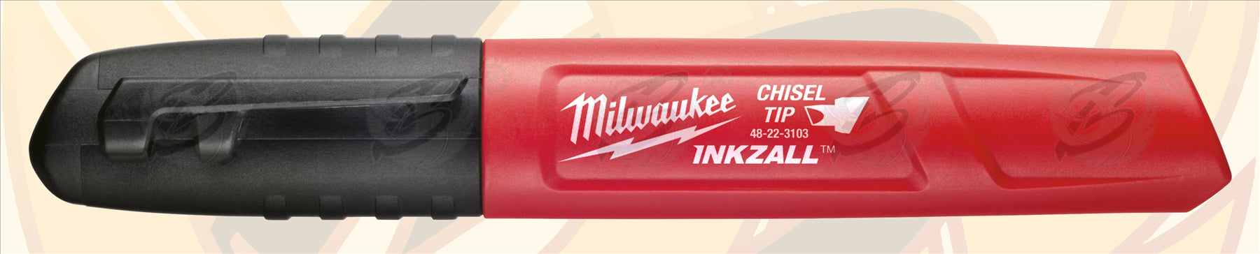 MILWAUKEE INKZALL LARGE CHISEL TIP ALL SURFACE MARKER PEN ( X 1 )