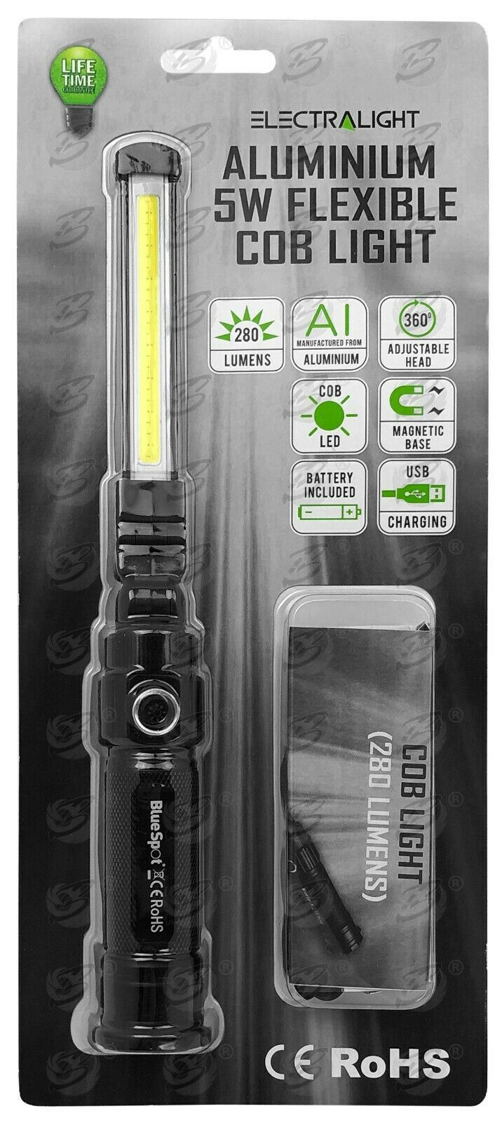 ELECTRALIGHT RECHARGEABLE COB LED WORKLIGHT