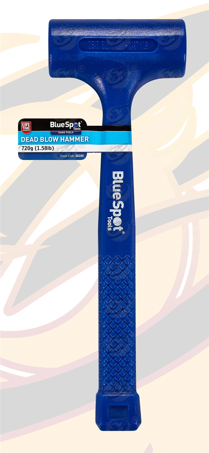 BLUESPOT 720G (1.58LB) & 900G (2LB) DEAD BLOW HAMMERS