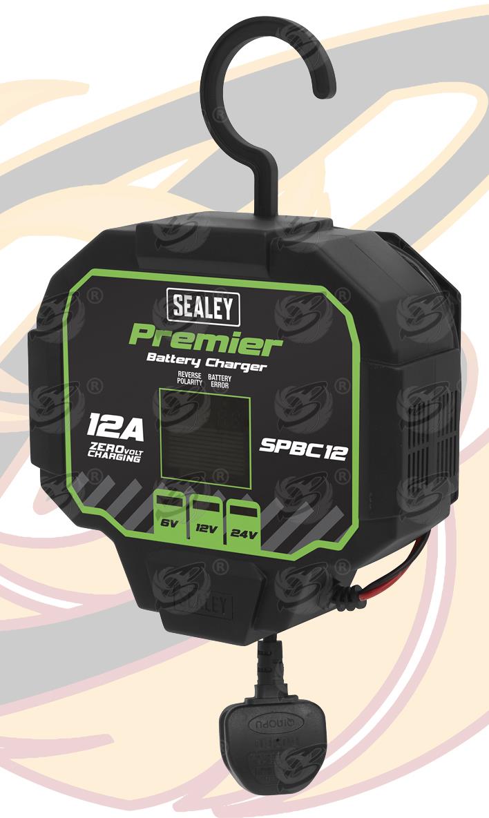 SEALEY 12A FULLY AUTOMATED BATTERY CHARGER