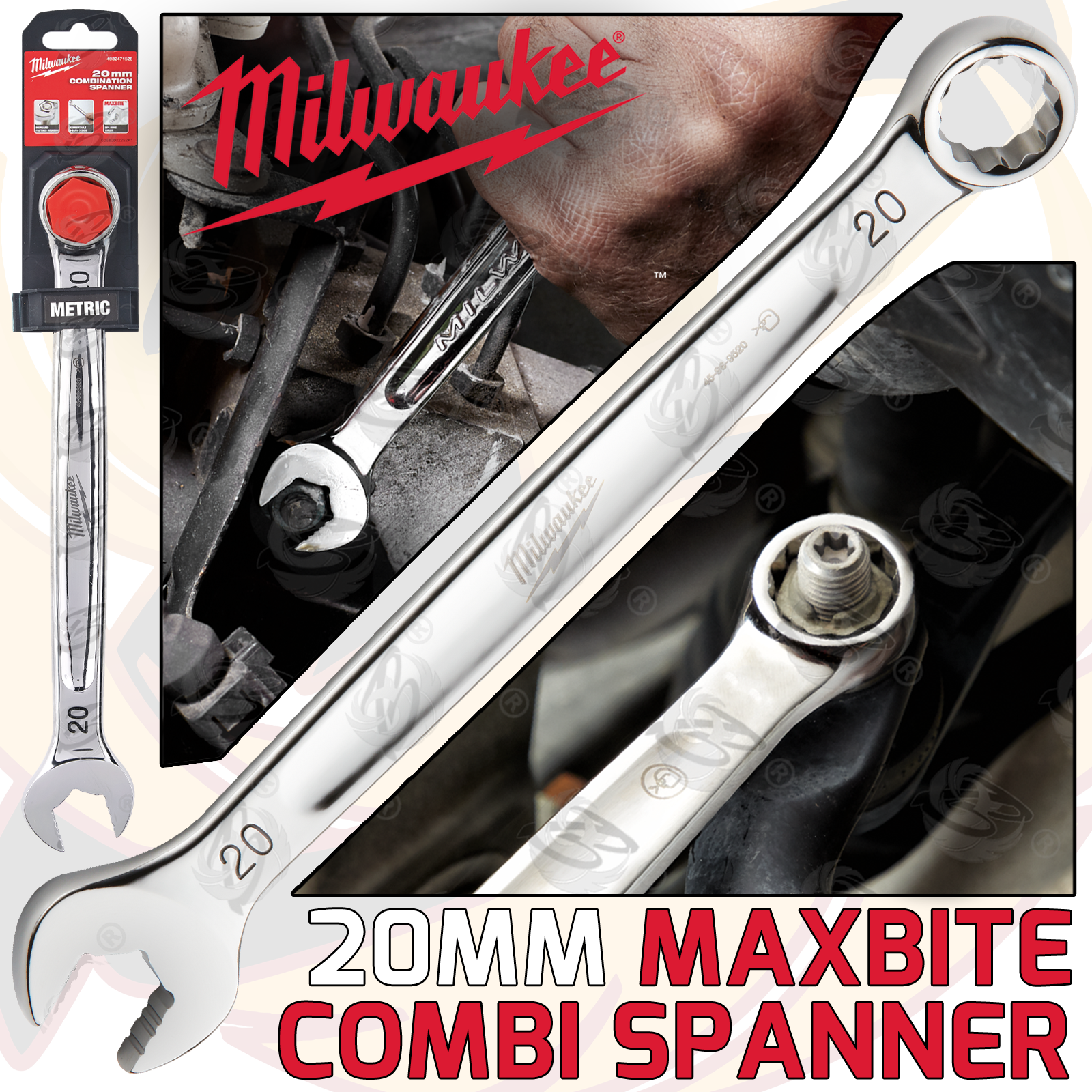 Milwaukee 20mm Maxbite Combination Spanner ( 4932471528 )