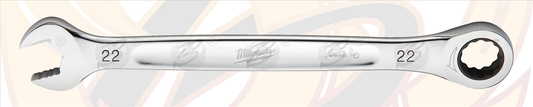 MILWAUKEE 22MM 144 TEETH MAXBITE RATCHET SPANNER