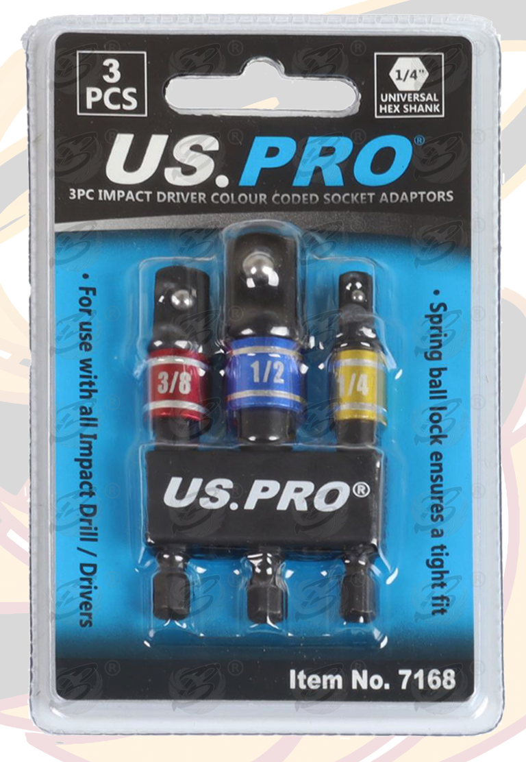 US Pro 3 Piece Impact Drill Ada Pointer ( 7168 )