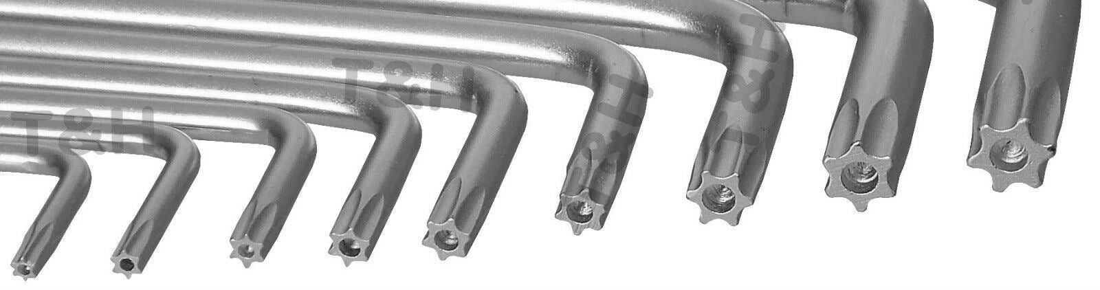 US PRO 9PCS EXTRA LONG TORX KEY SET T10 - T50