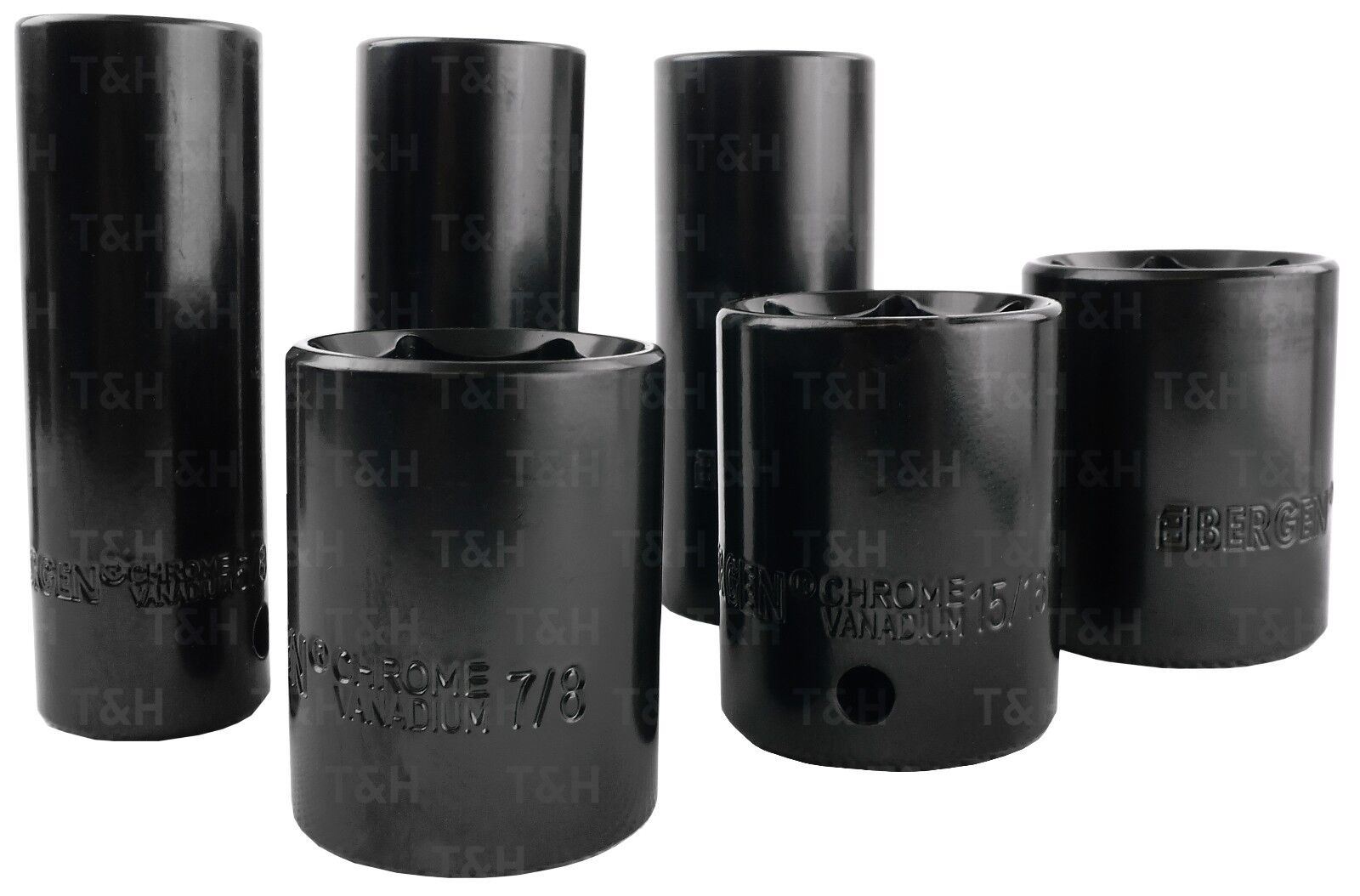 US Pro 37 Piece 3/8" & 1/2" Drive 6 Point Deep & Shallow Metric & Sae Impact Socket 3835