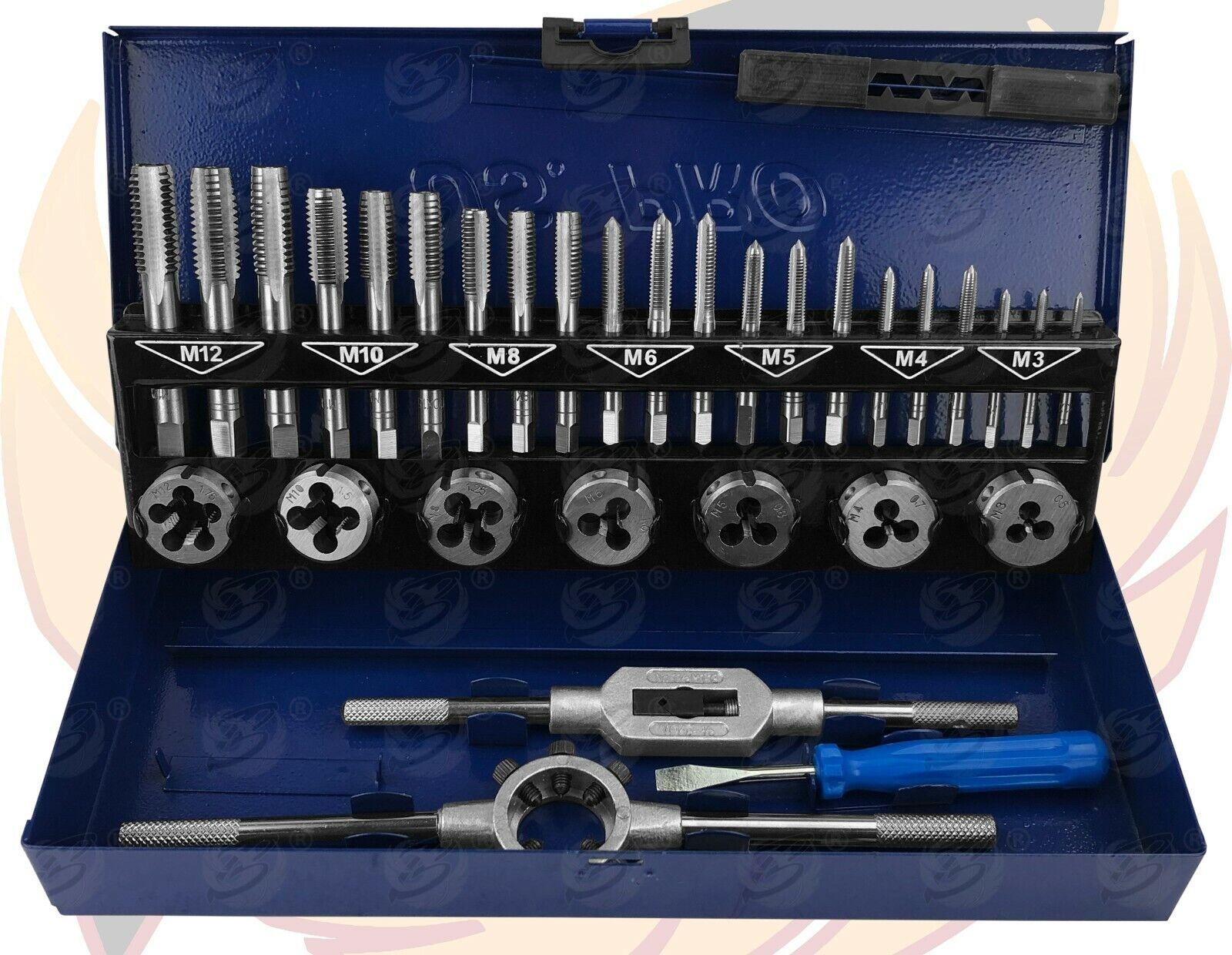 US Pro 32 Piece Metric Tap & Die Set M3 - M12 2625