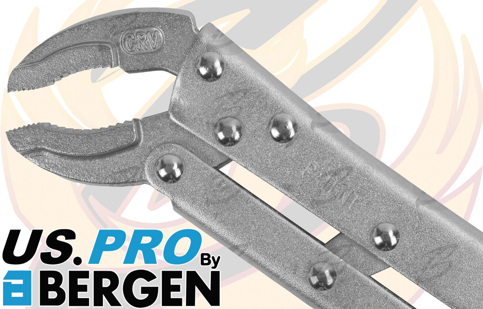 US Pro 3 Piece 12" Long Reach Locking Pliers 1837