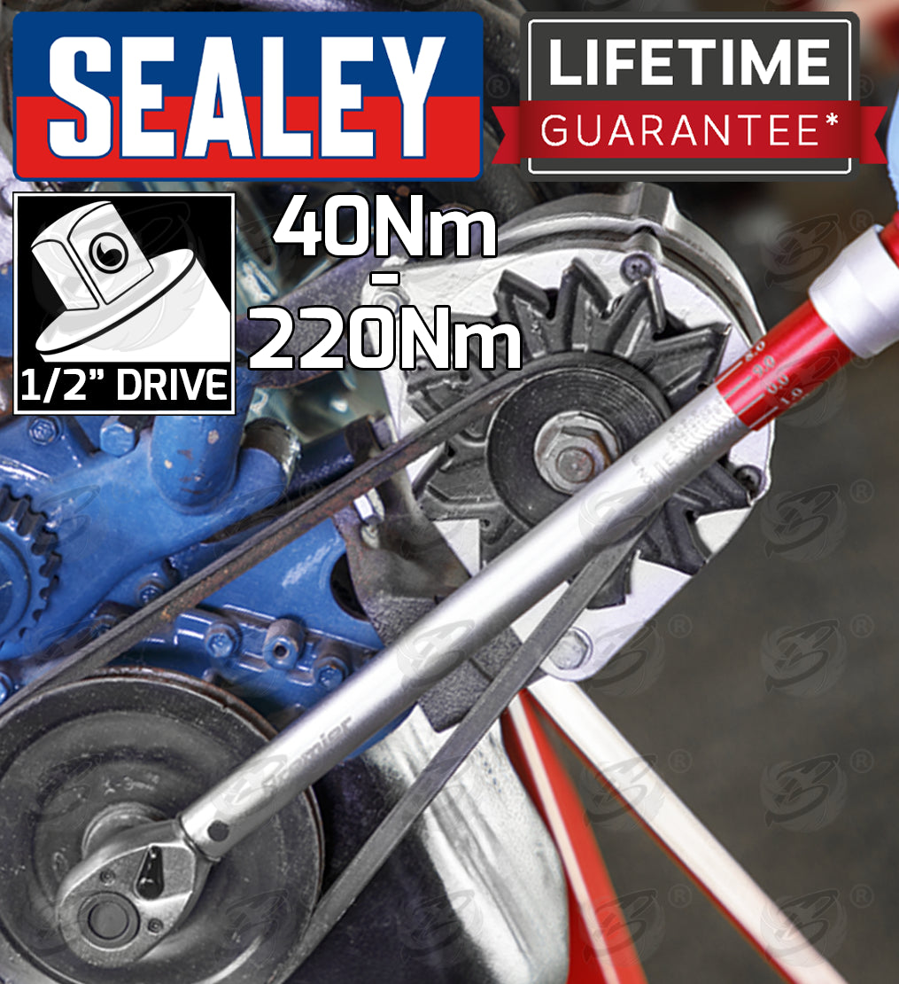 SEALEY 3PCS 1/4" & 3/8" & 1/2" DRIVE CALIBRATED TORQUE WRENCH SET