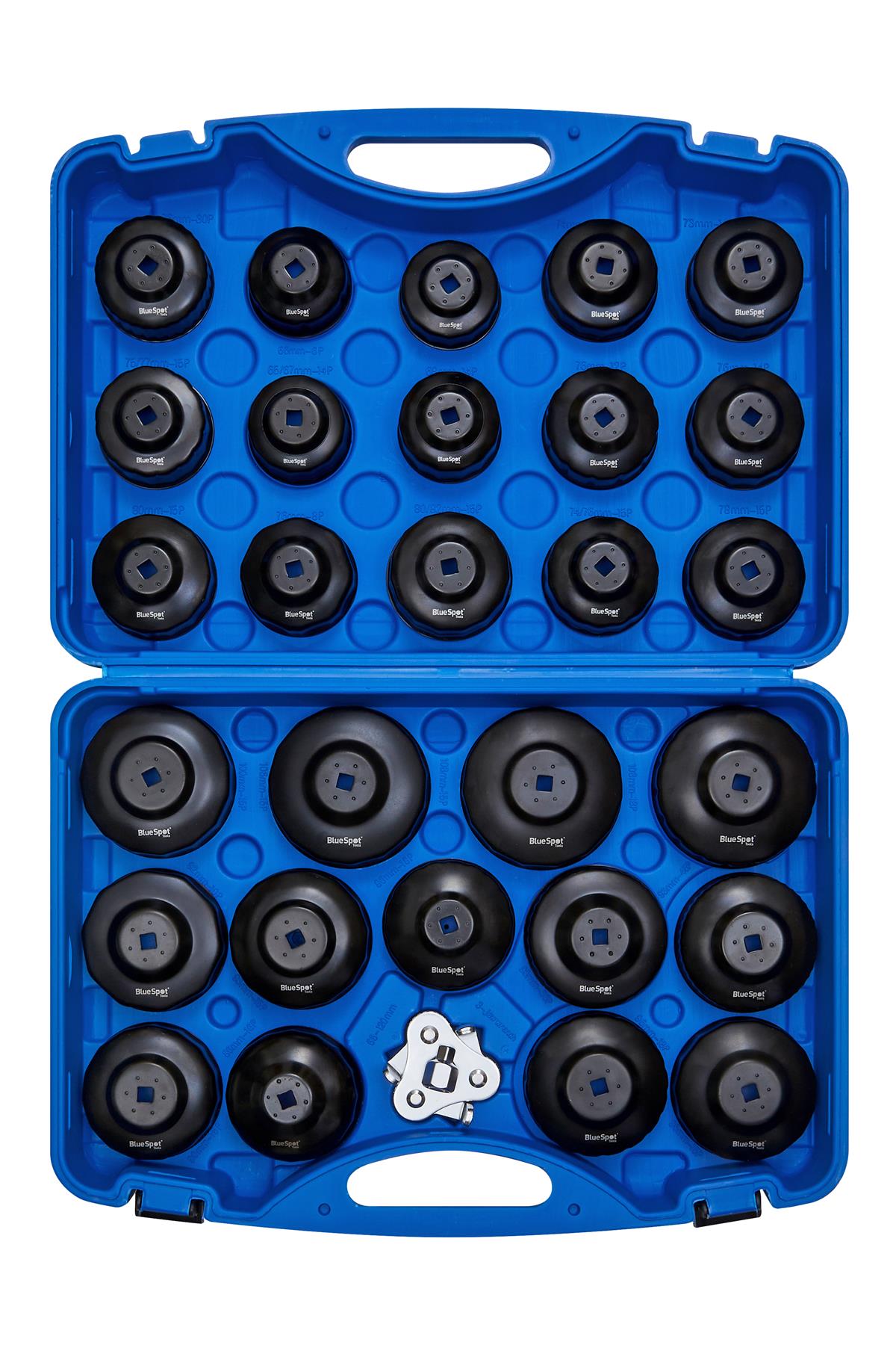 BlueSpot 30 Piece Cup Type Oil Filter Wrench Set 07008