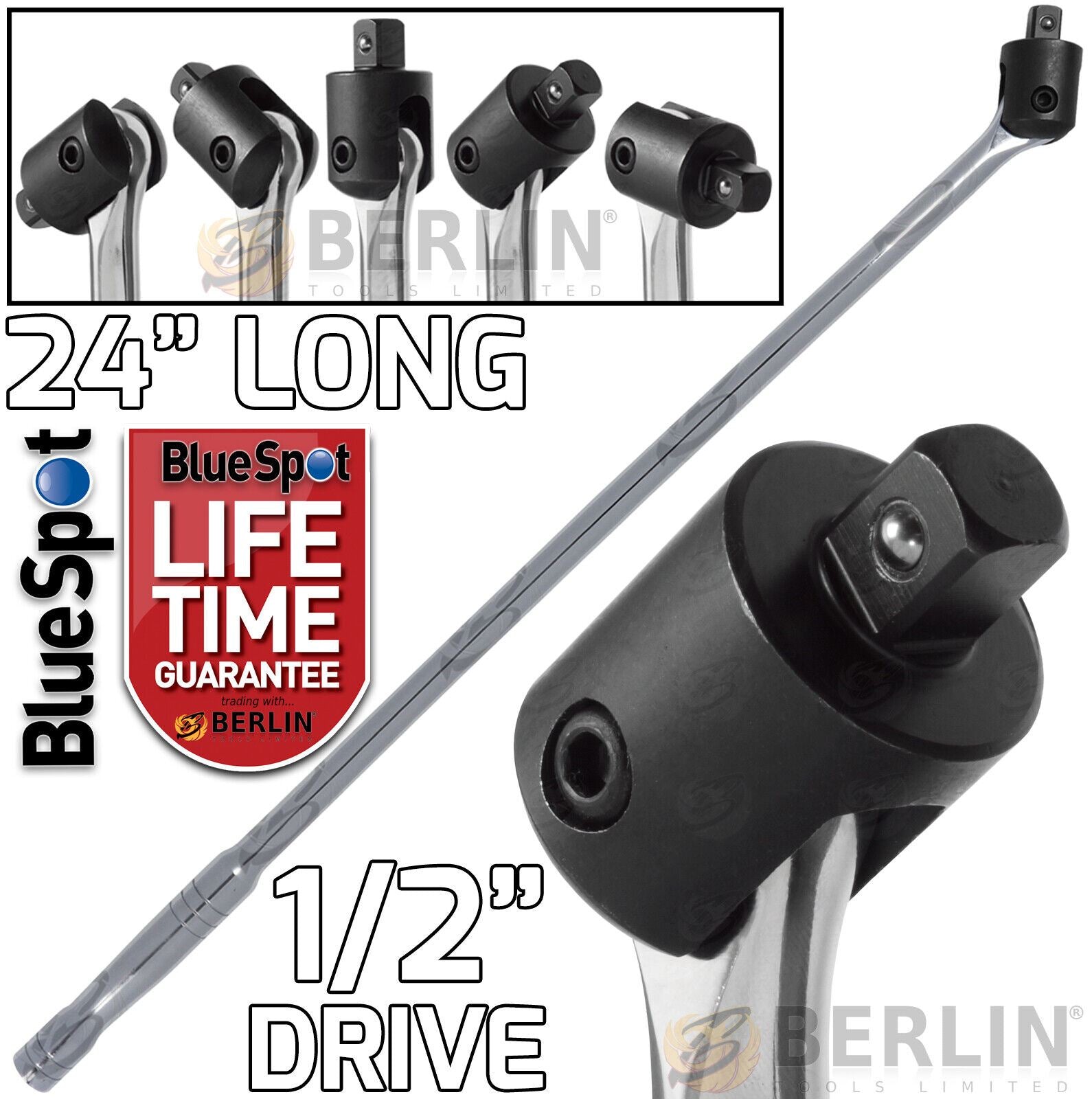 BlueSpot 1/2" Drive 24" Long Breaker Bar 02002