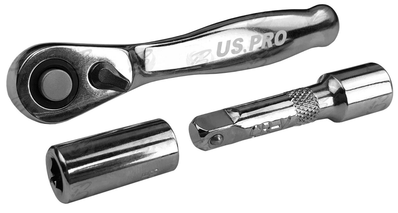 US PRO 31PCS 1/4" DRIVE SOCKET & BIT SET 4MM - 13MM