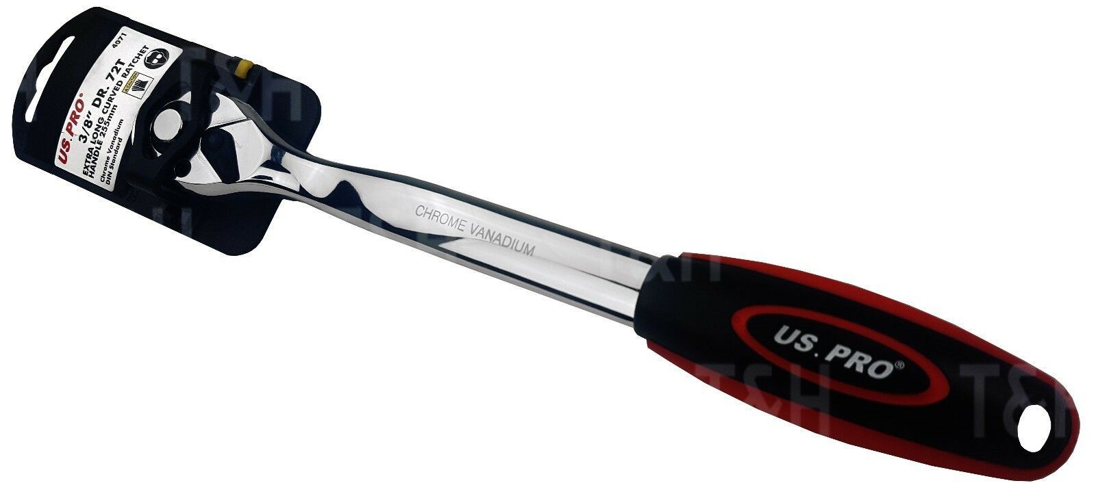 US PRO 3/8" DRIVE 72 TOOTH CURVED RATCHET