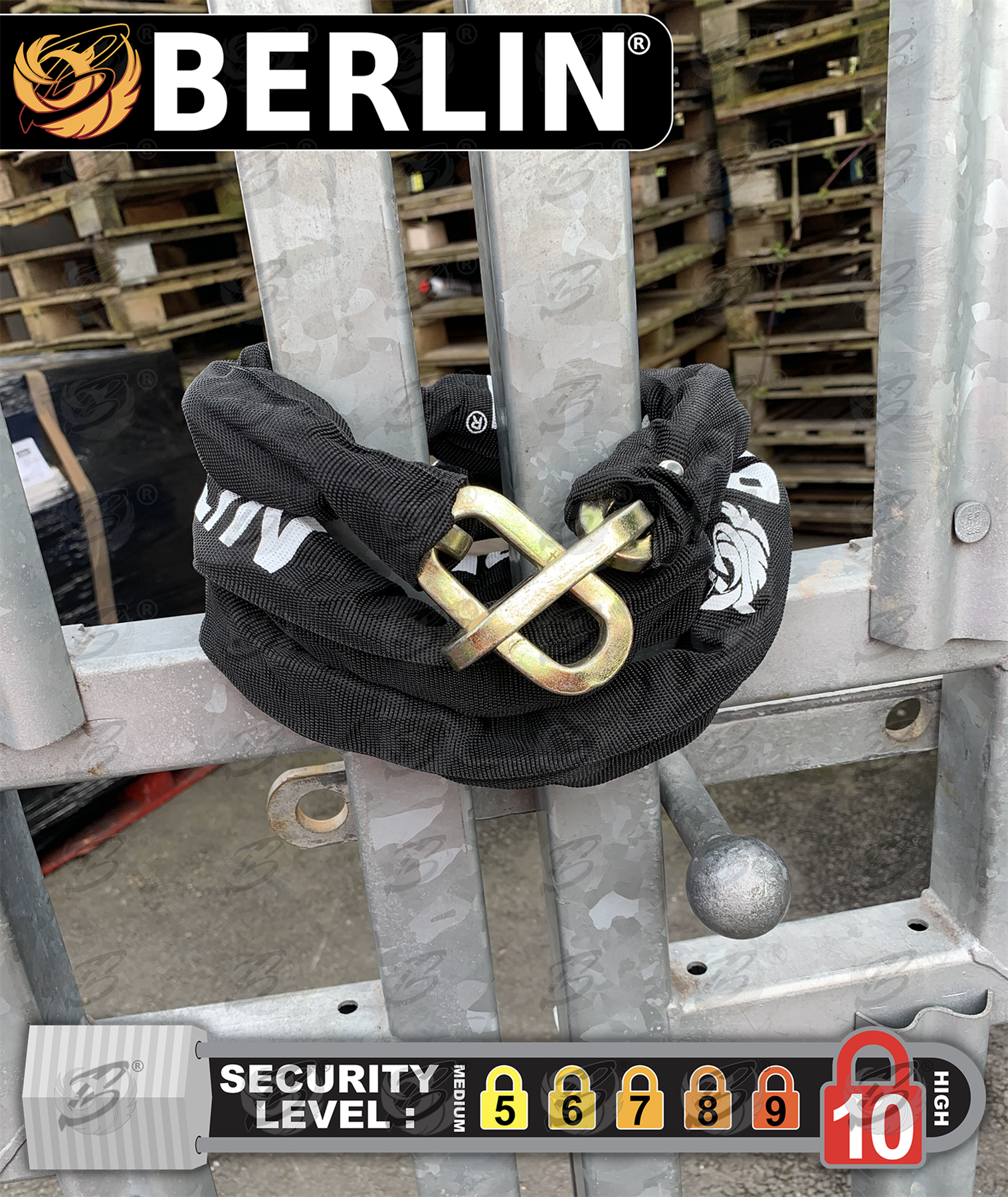 Berlin Tools 6 Foot Long 10mm Links Security Chain ( BER011 )