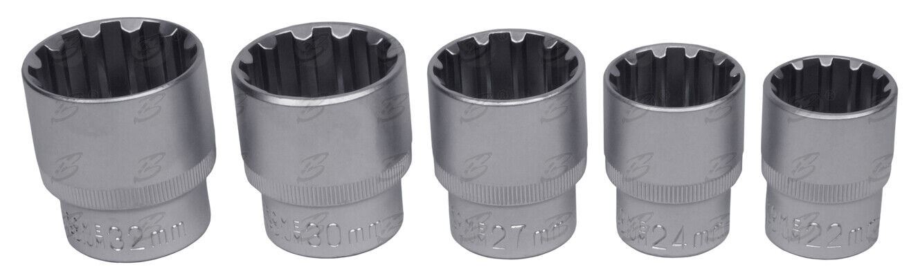 BlueSpot 19 Piece 1/2" Drive Gear Lock Sockets 8mm - 32mm 01554