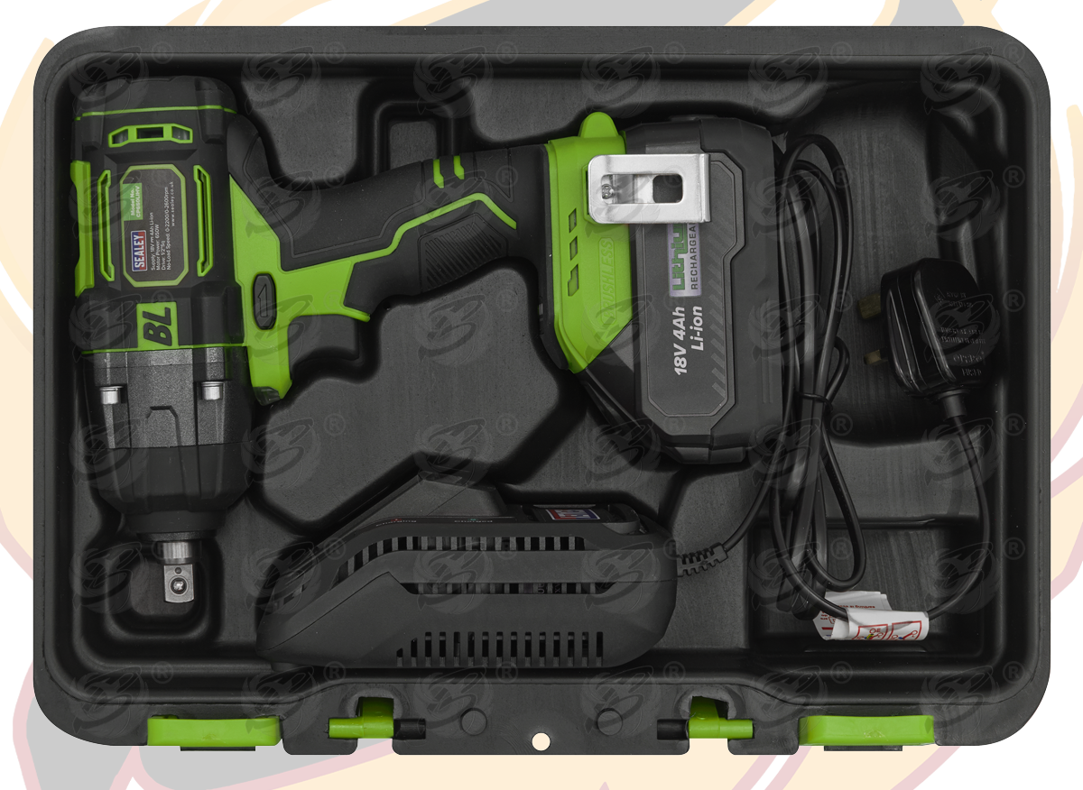 Sealey 18V 4Ah 1/2" Drive Cordless Brushless Impact Wrench 650Nm ( CP650LIHV )