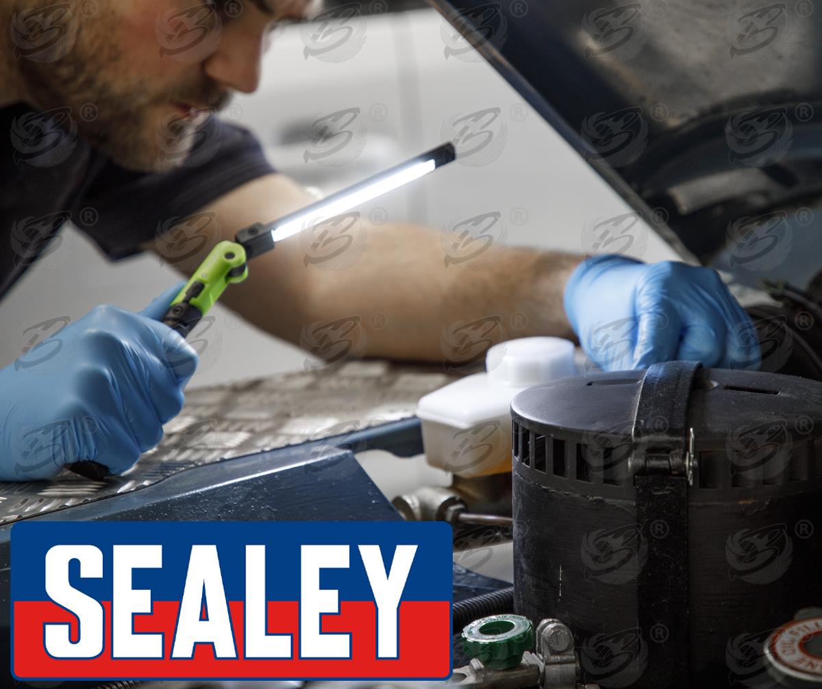 SEALEY RECHARGEABLE SMD LED LI - ION WORK LIGHT ( GREEN )