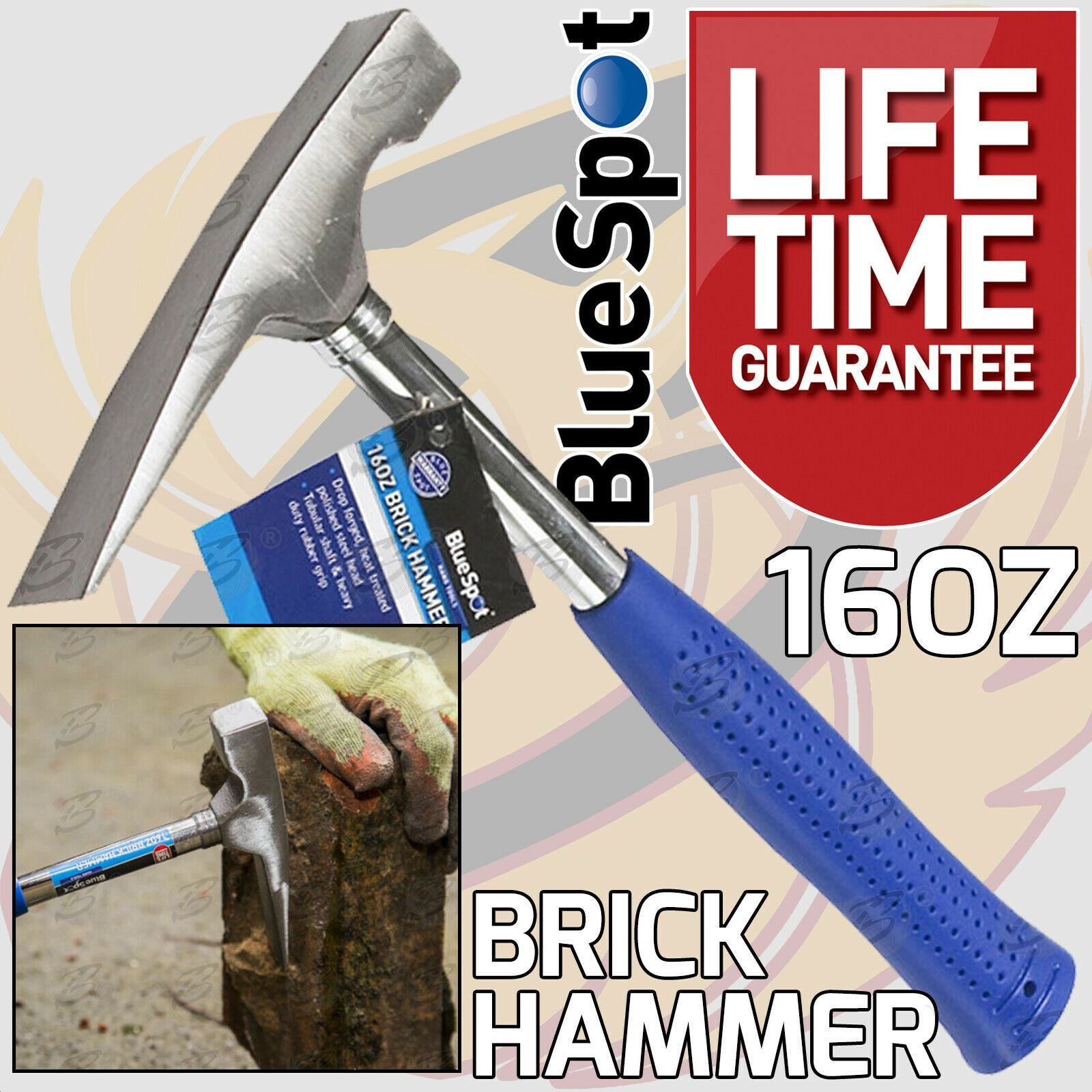 BLUESPOT 16OZ BRICK HAMMER