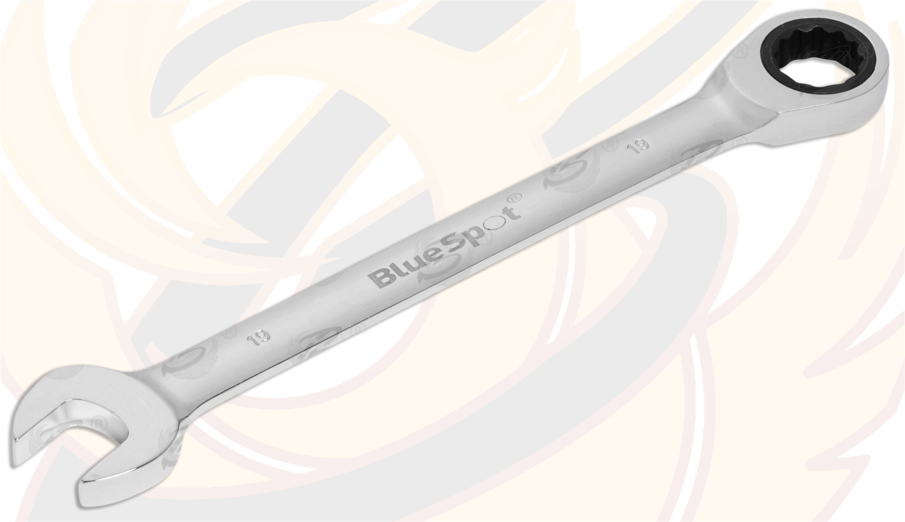 BlueSpot 19mm 72 Tooth Ratchet Spanner ( Single ) 05114