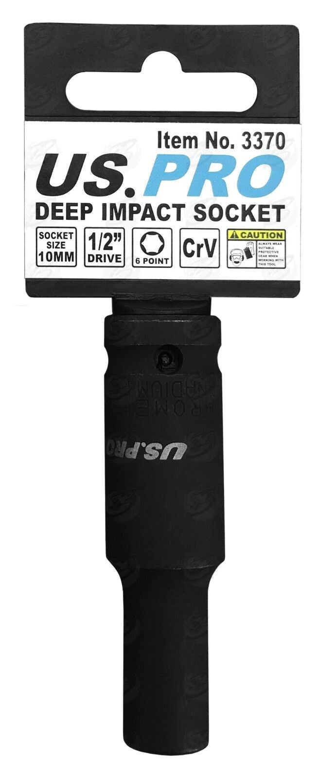 US PRO 10MM 1/2" DRIVE 6 POINT DEEP IMPACT SOCKET ( SINGLE )