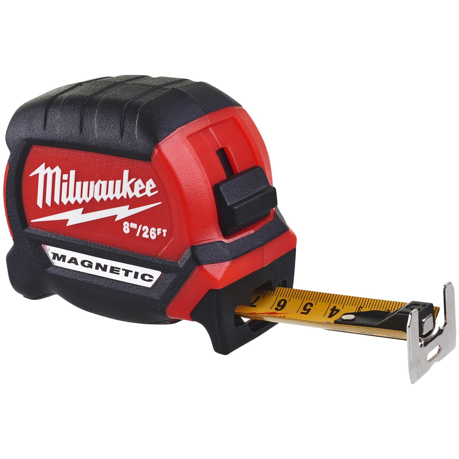 MILWAUKEE 8m ( 26ft ) Magnetic Tip 27mm Nylon Blade Tape Measure