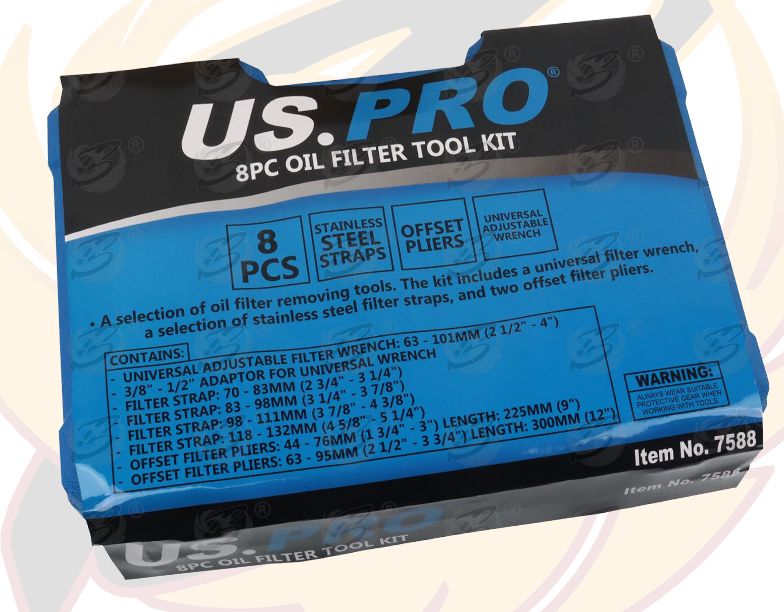 US Pro 8 Piece Oil Filter Tool Kit 7588