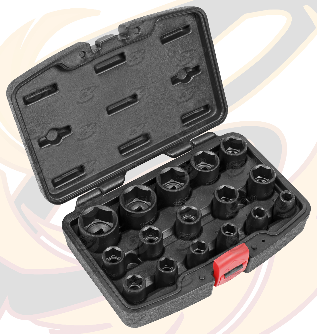 Sealey 16 Piece 1/2" Drive 6 Point Shallow Impact Sockets 10mm - 16mm ( AK5624M )