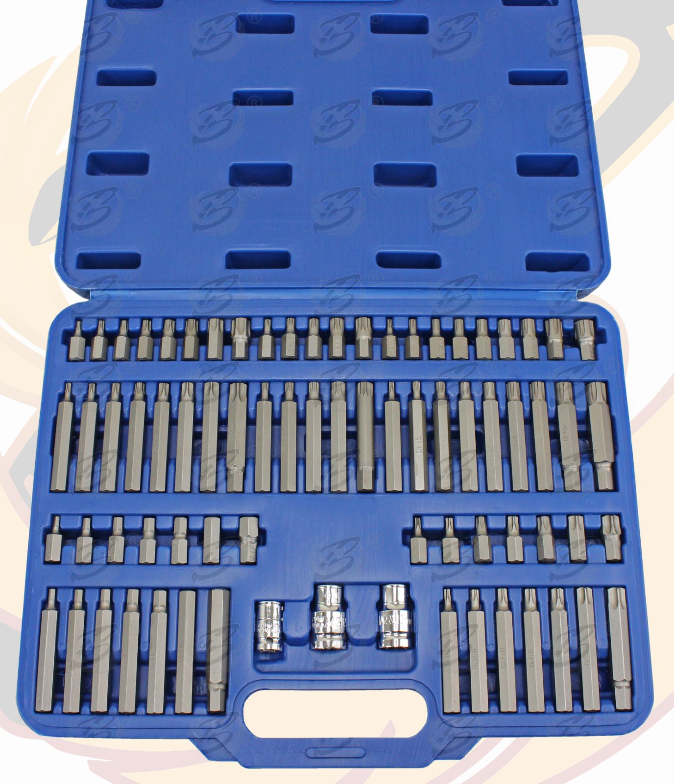 US PRO 75PCS HEX - TORX - SPLINE - RIBE - TAMPERPROOF TORX BIT SOCKETS