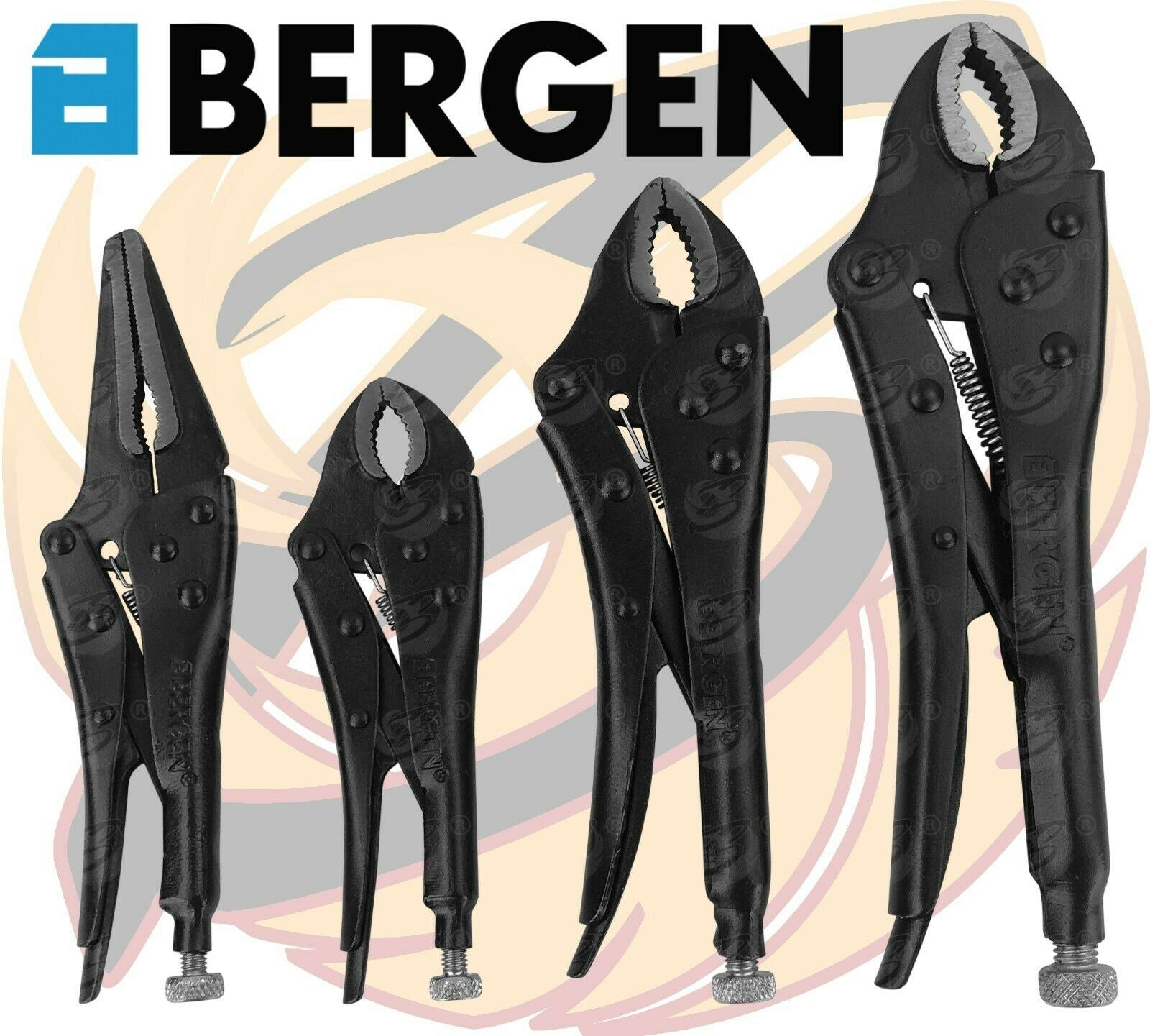 US PRO 4PCS LOCKING PLIERS