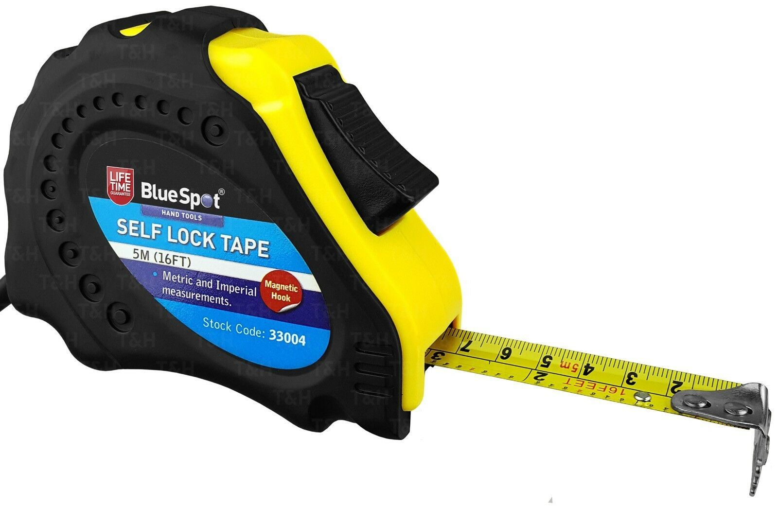 BLUESPOT 5M ( 16.5FT ) SELFING LOCKING TAPE MEASURE