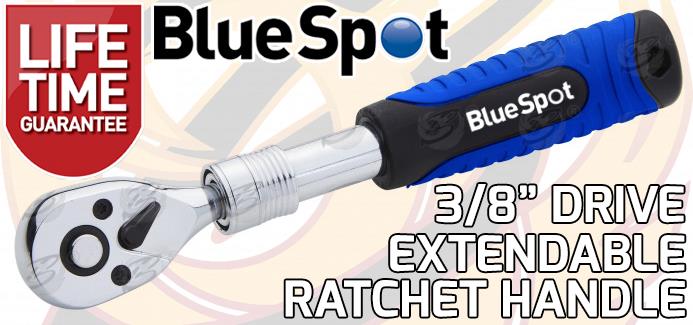BLUESPOT 3/8" DRIVE 72 TOOTH EXTENDABLE RATCHET