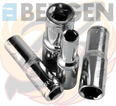 BERGEN 15PCS 1/2" DRIVE 6 POINT DEEP SOCKETS 10MM - 24MM