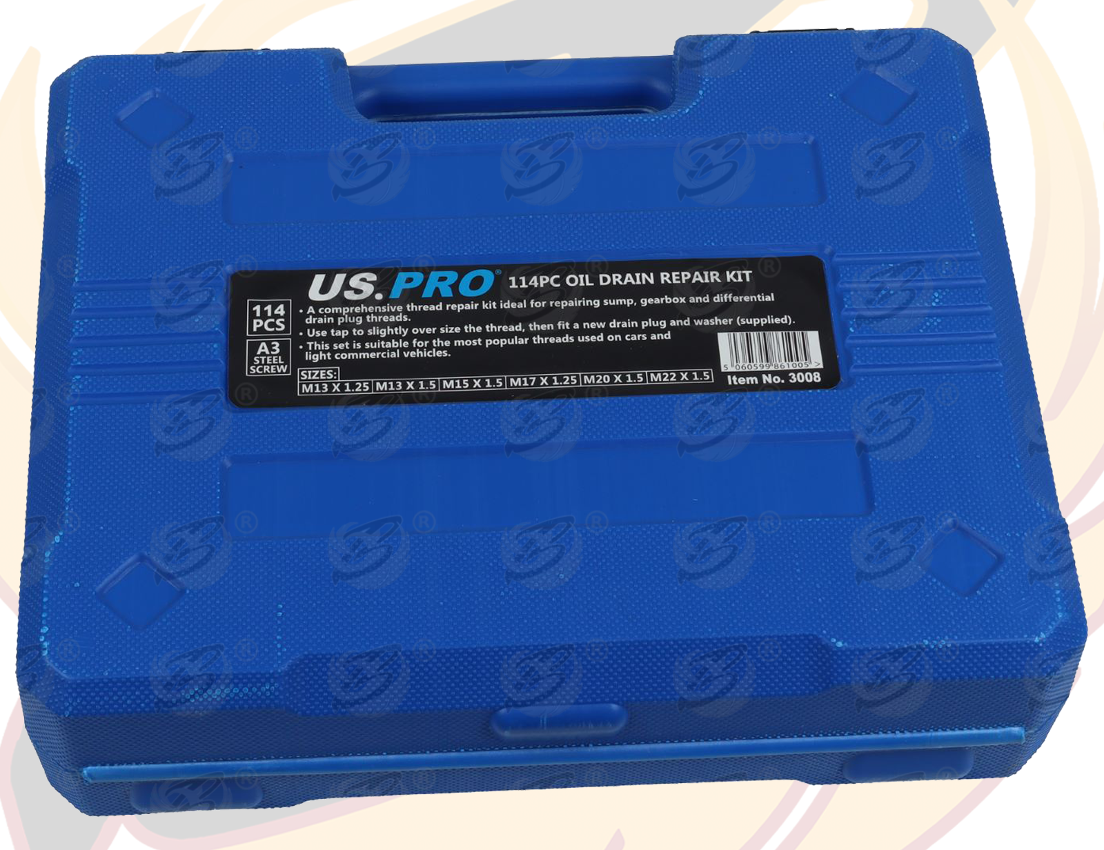 US Pro 114 Piece Oil Drain Repair Kit ( 3008 )