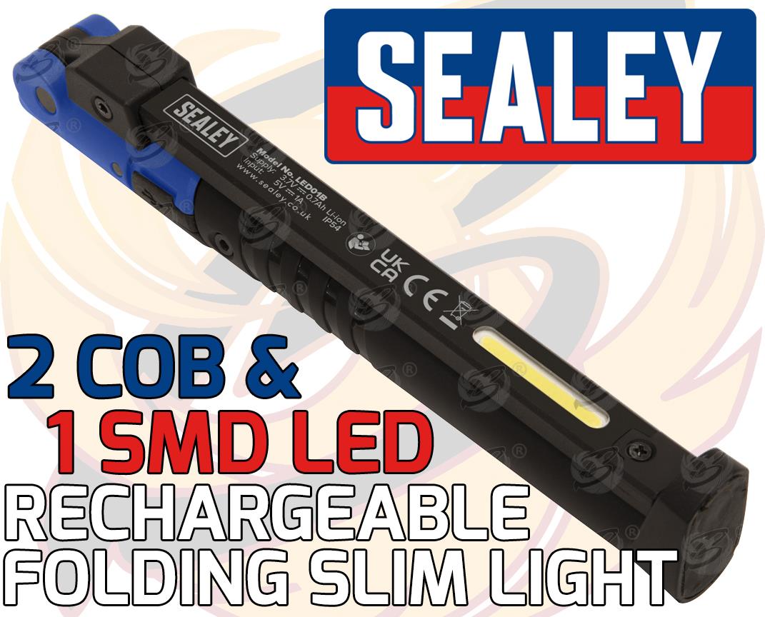 SEALEY RECHARGEABLE SMD LED LI - ION WORK LIGHT ( BLUE )