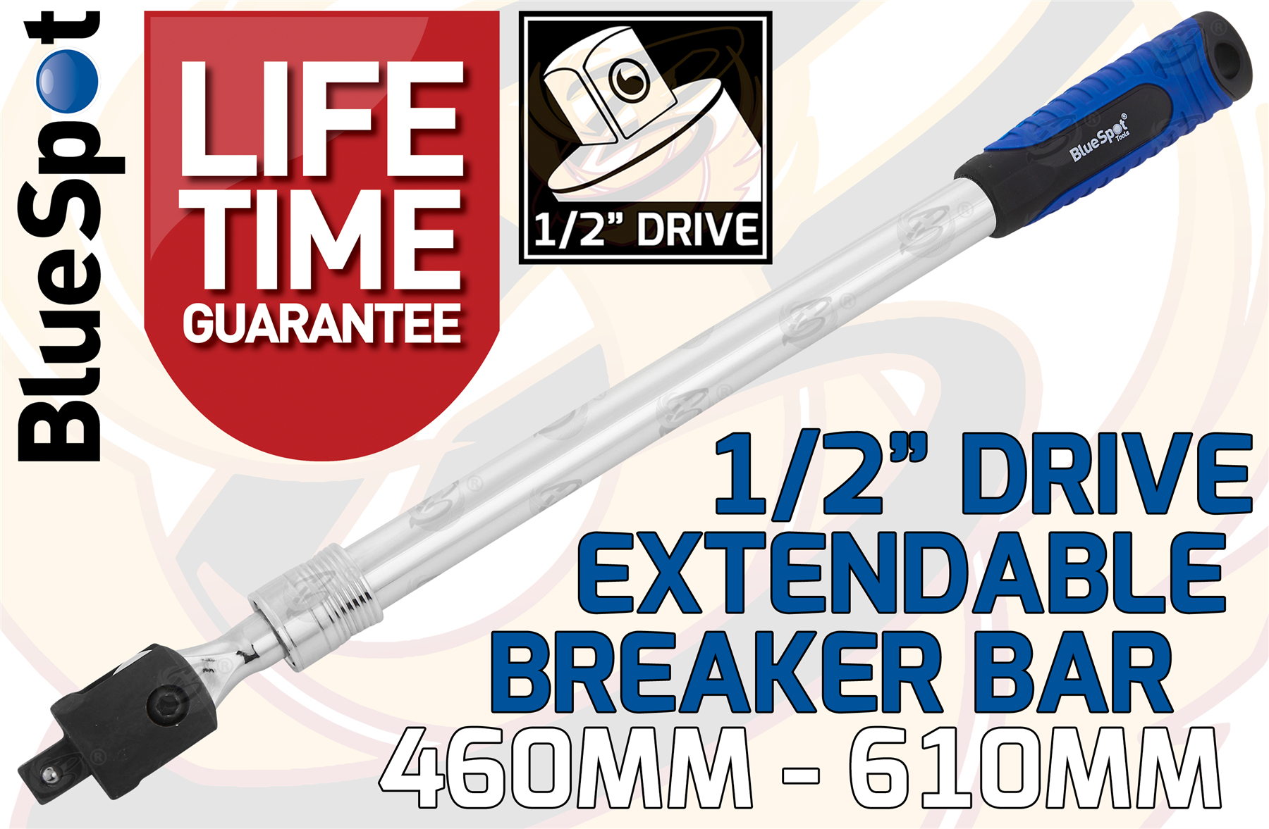 BlueSpot 1/2" Drive Extendable Breaker Bar (18" - 24") ( 02026 )